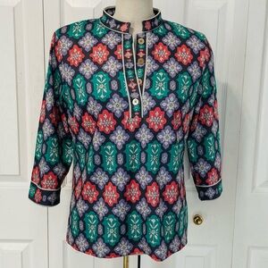 Gretchen Scott Designs Multicolor Geometric Athletic Tunic